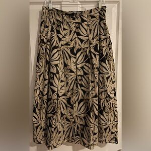 Margon Metamorfosi 100% Cotton Pleat Skirt Made In Italy Eur Sz. 46